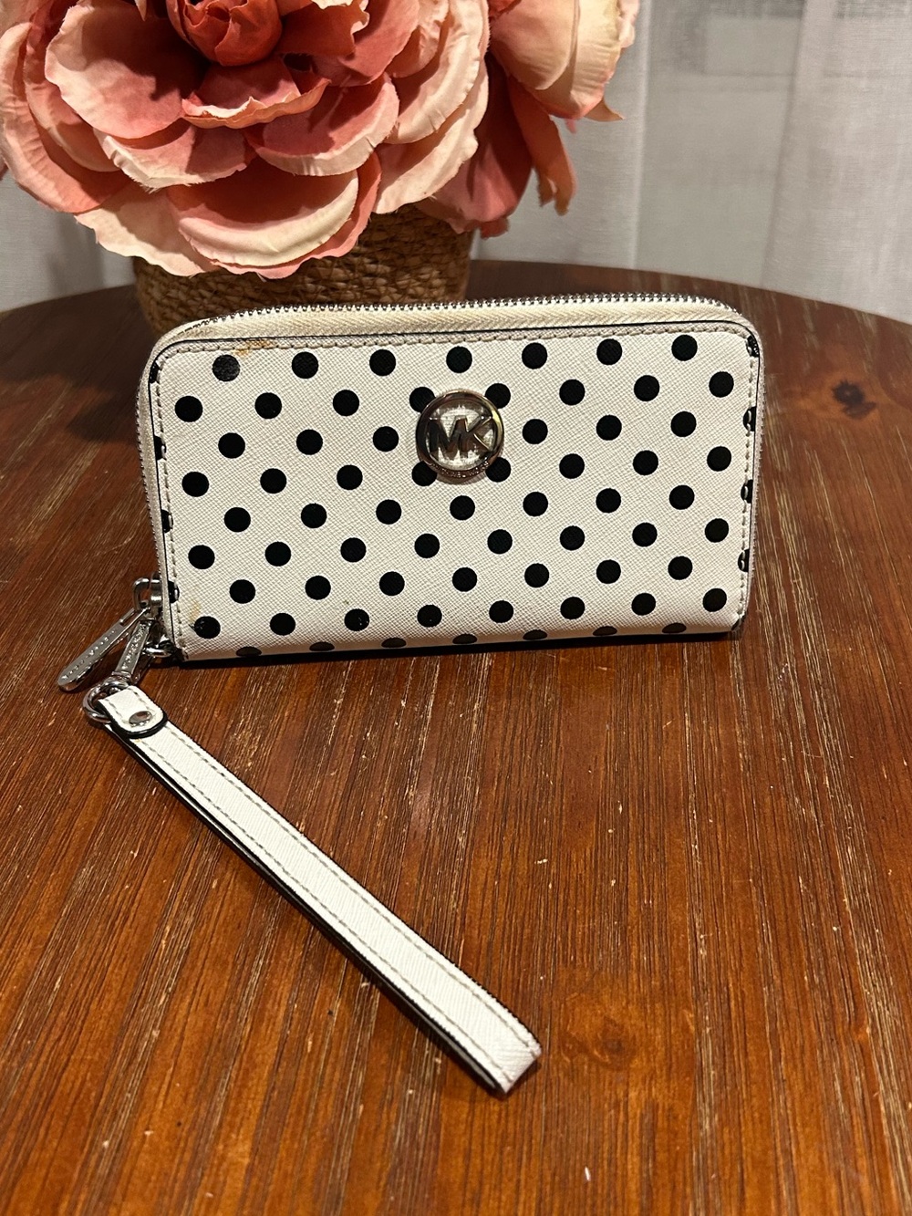Michael Kors Jet Set Travel Polka Dot Wristlet Wallet